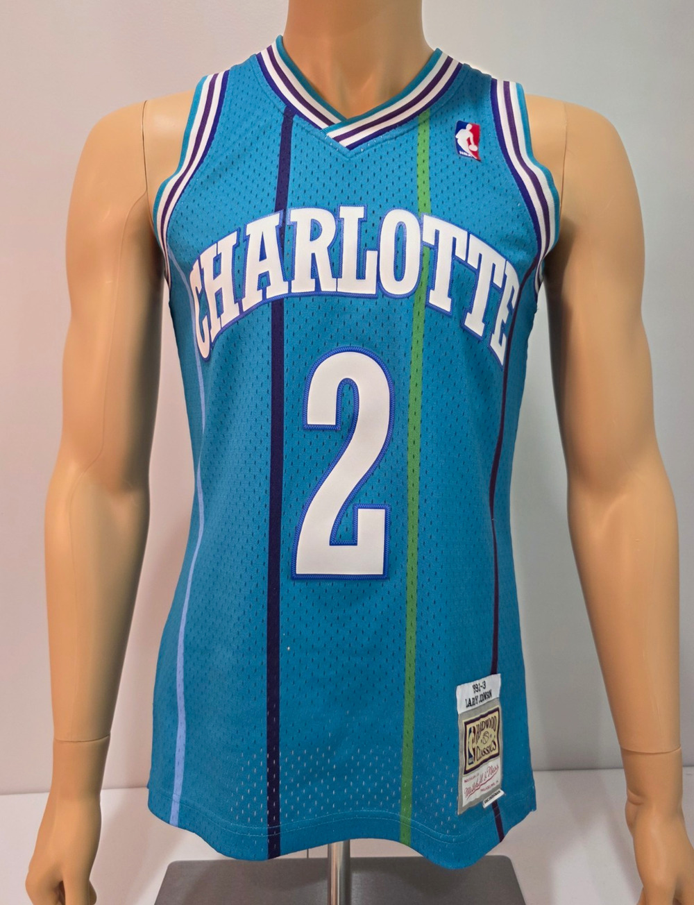 Larry Johnson Charlotte Hornets Mitchell & Ness Jersey Small 1992-93 NBA #2